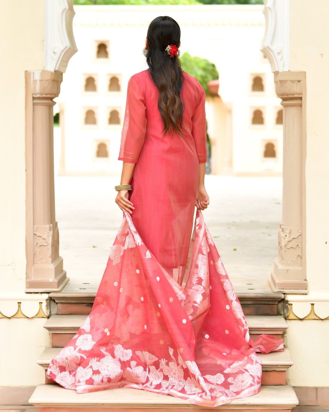 MEHER KURTA SET - RUBY