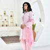 Gulabo Pink Cotton Kurta Set with Farshi Pants & Dupatta