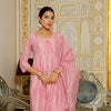 Aanya — Pink Embroidered Kurta Set with Printed Dupatta