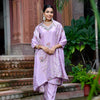 Tara Floral Embroidered Kurta Set with Dupatta - LAVENDER