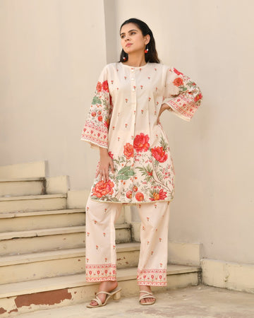 Bela Floral Cotton Kurta Set